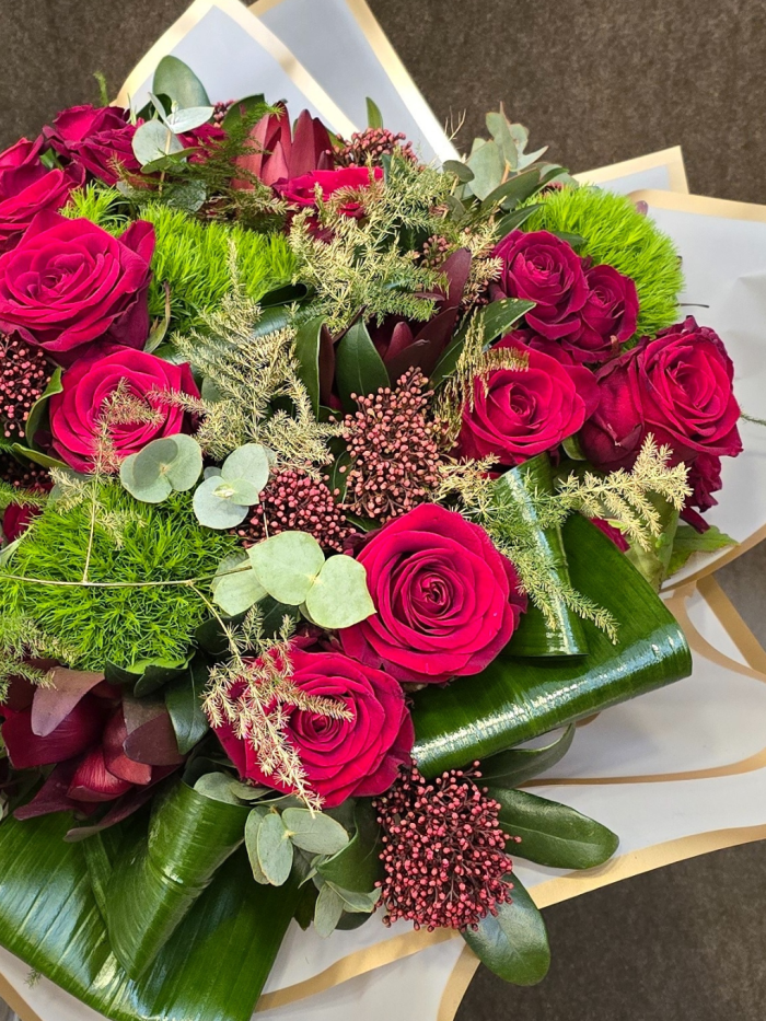 Boutique Red Rose Bouquet